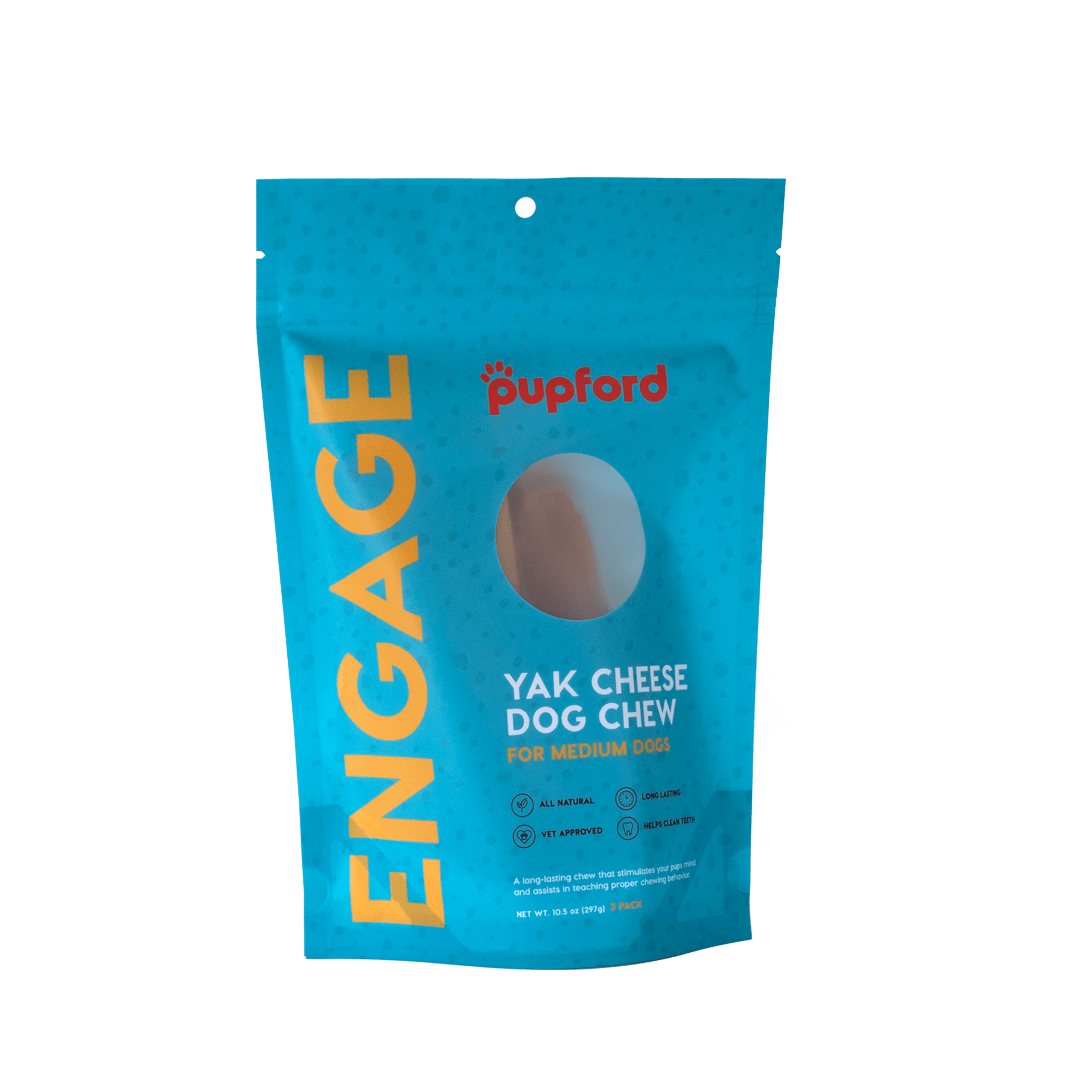 Yak Cheese Dog Chews for Medium Dogs 3 Pack Front | Pupford