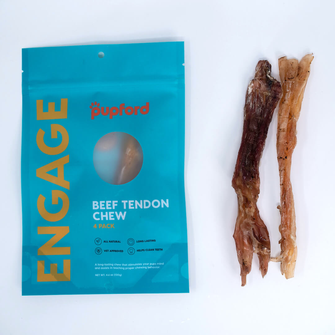 beef tendon next to bag | Pupford