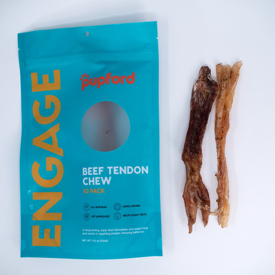 beef tendon next to bag | Pupford