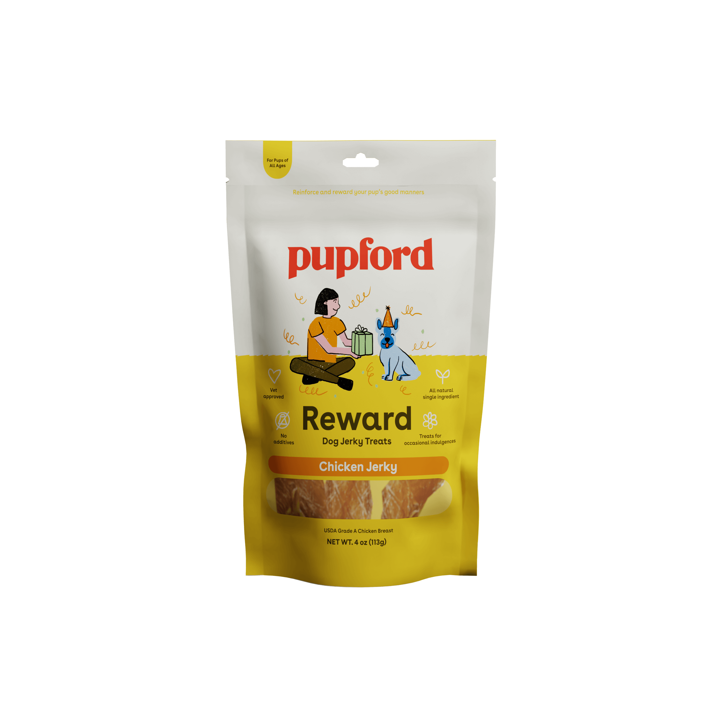 Chicken Jerky 4oz | Pupford