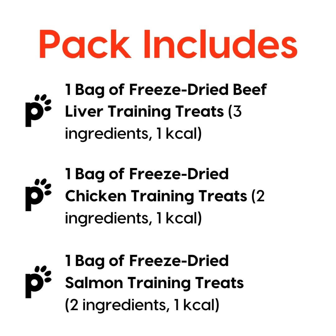 training treat meat triple pack inclusions | Pupford