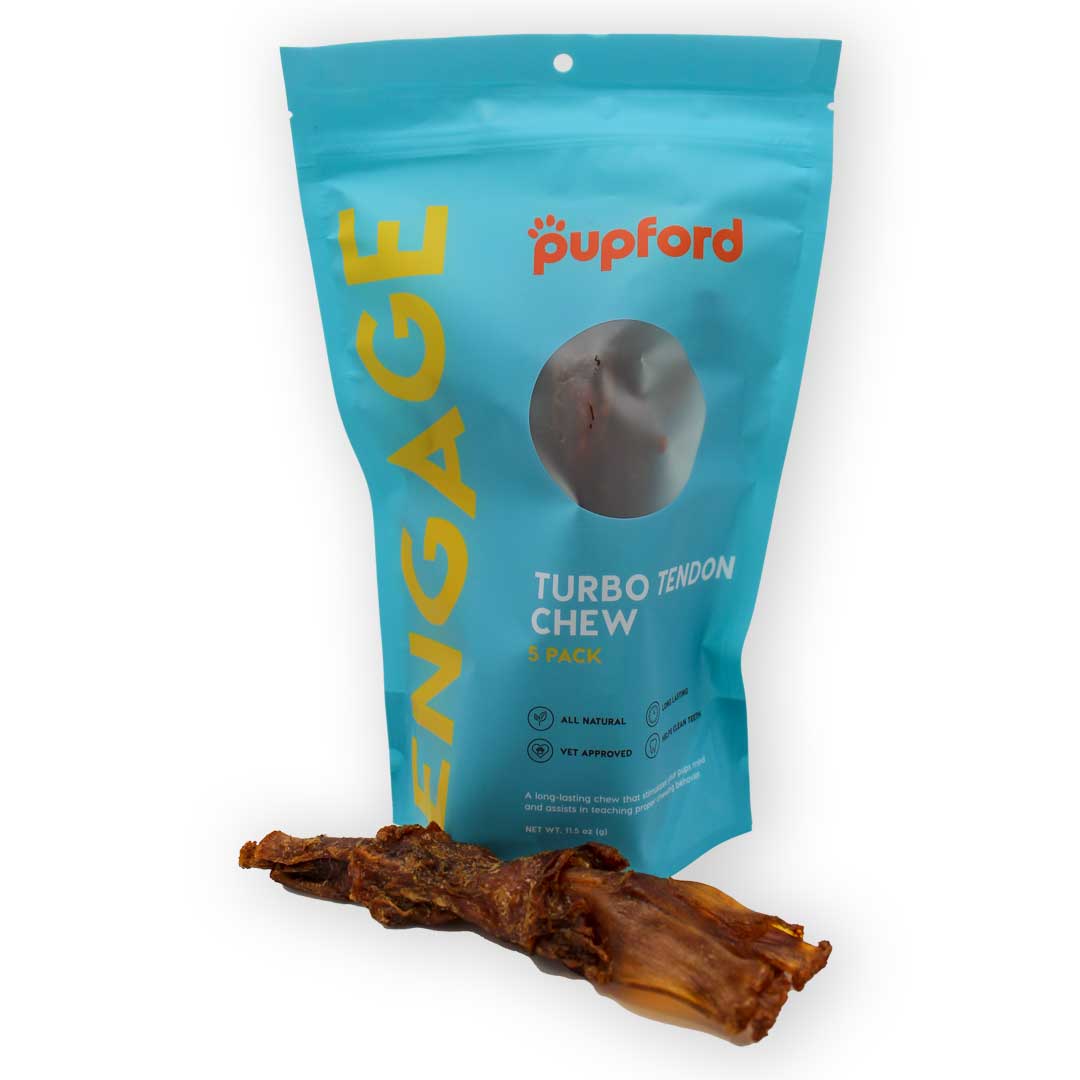 turbo-tendon-in-front-of-bag | Pupford