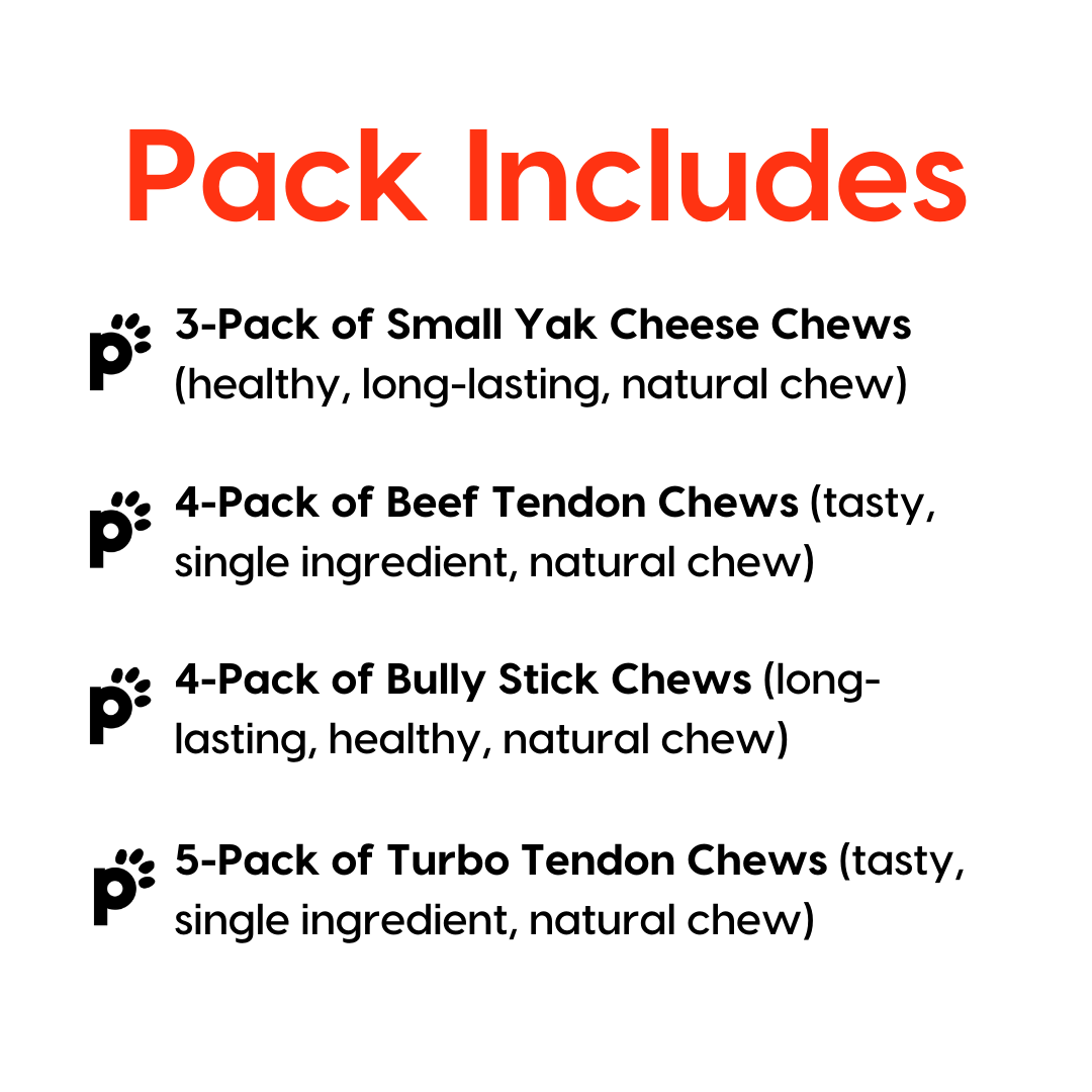 puppy and small dog chew ultimate pack inclusions | Pupford