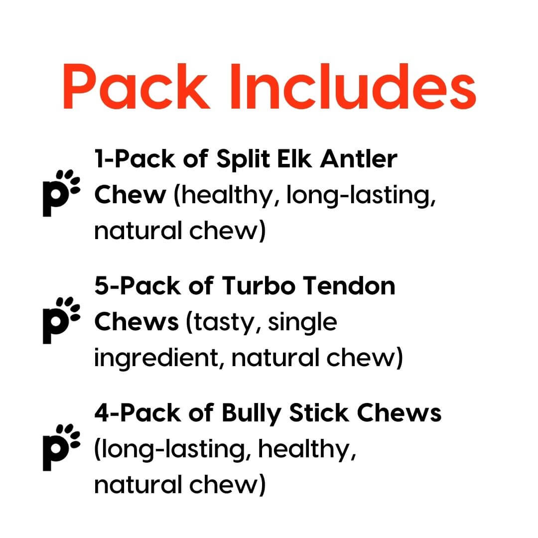 large dog chew favorites pack inclusions | Pupford