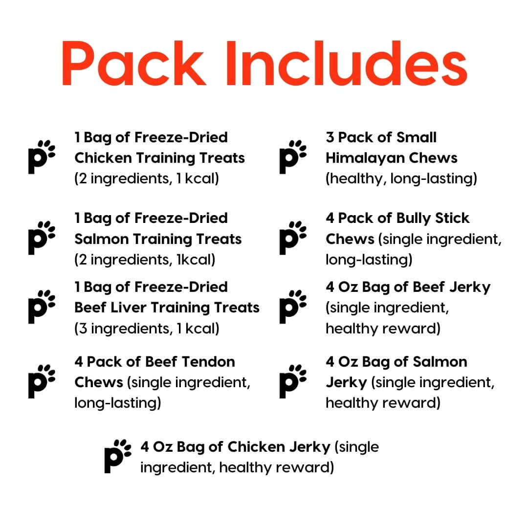 puppy and small dog grand pack inclusions | Pupford