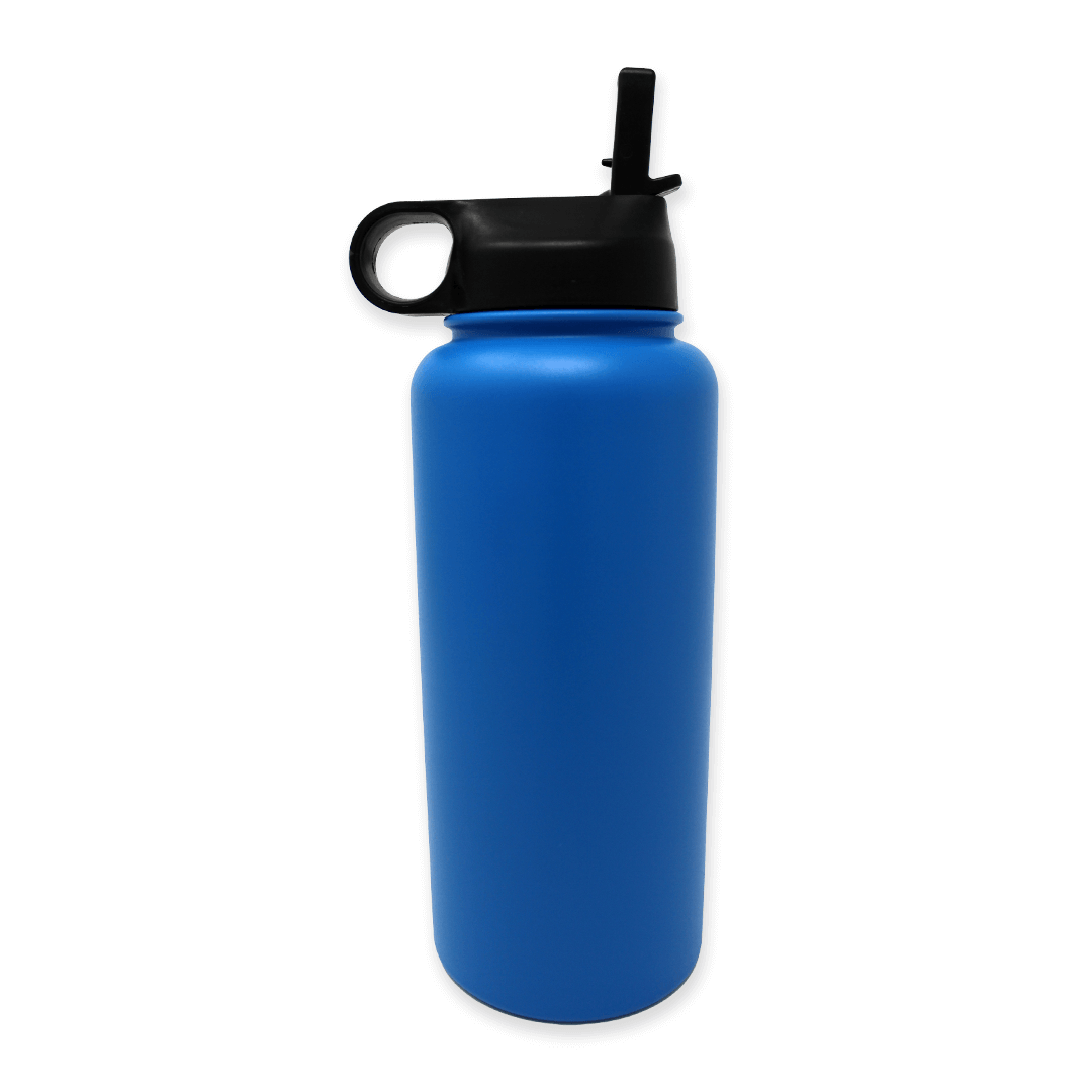 Blue-Water-Bottle-Back-Lid-Up | Pupford 