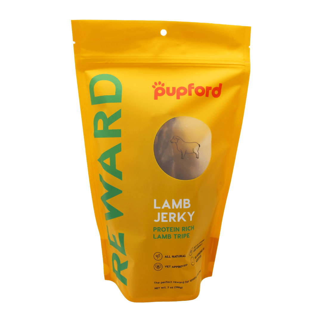 Lamb-Jerky-Tripe-7-Oz-Front-of-Bag-Site | Pupford