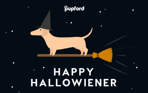 happy halloweiner gift card | Pupford