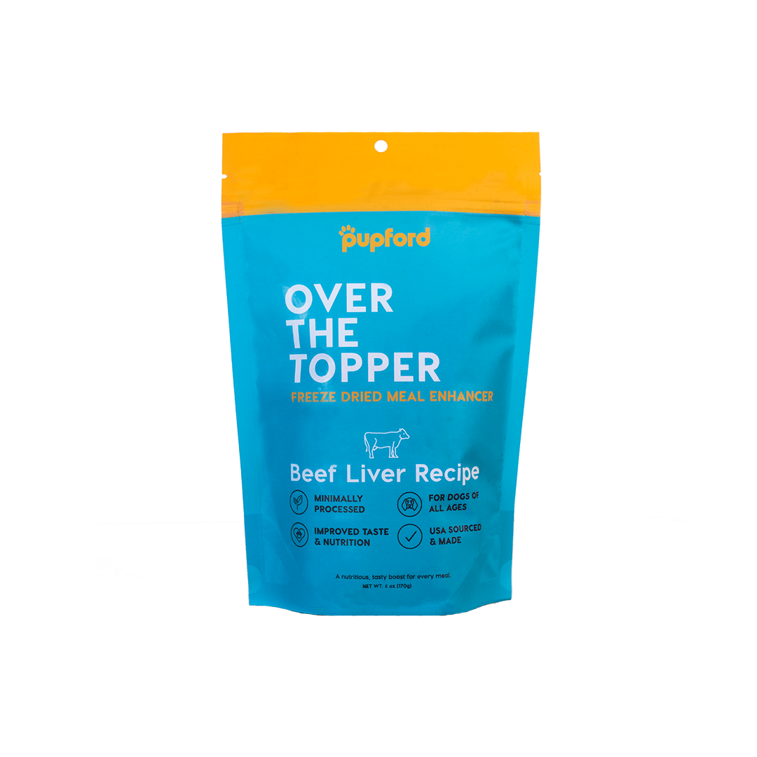 beef liver over the topper meal enhancer | Pupford