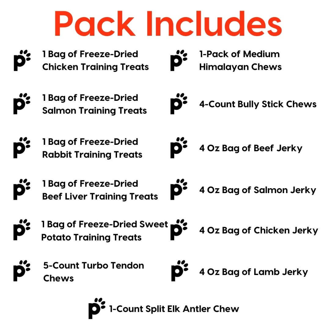 medium dog bark pack inclusions | Pupford