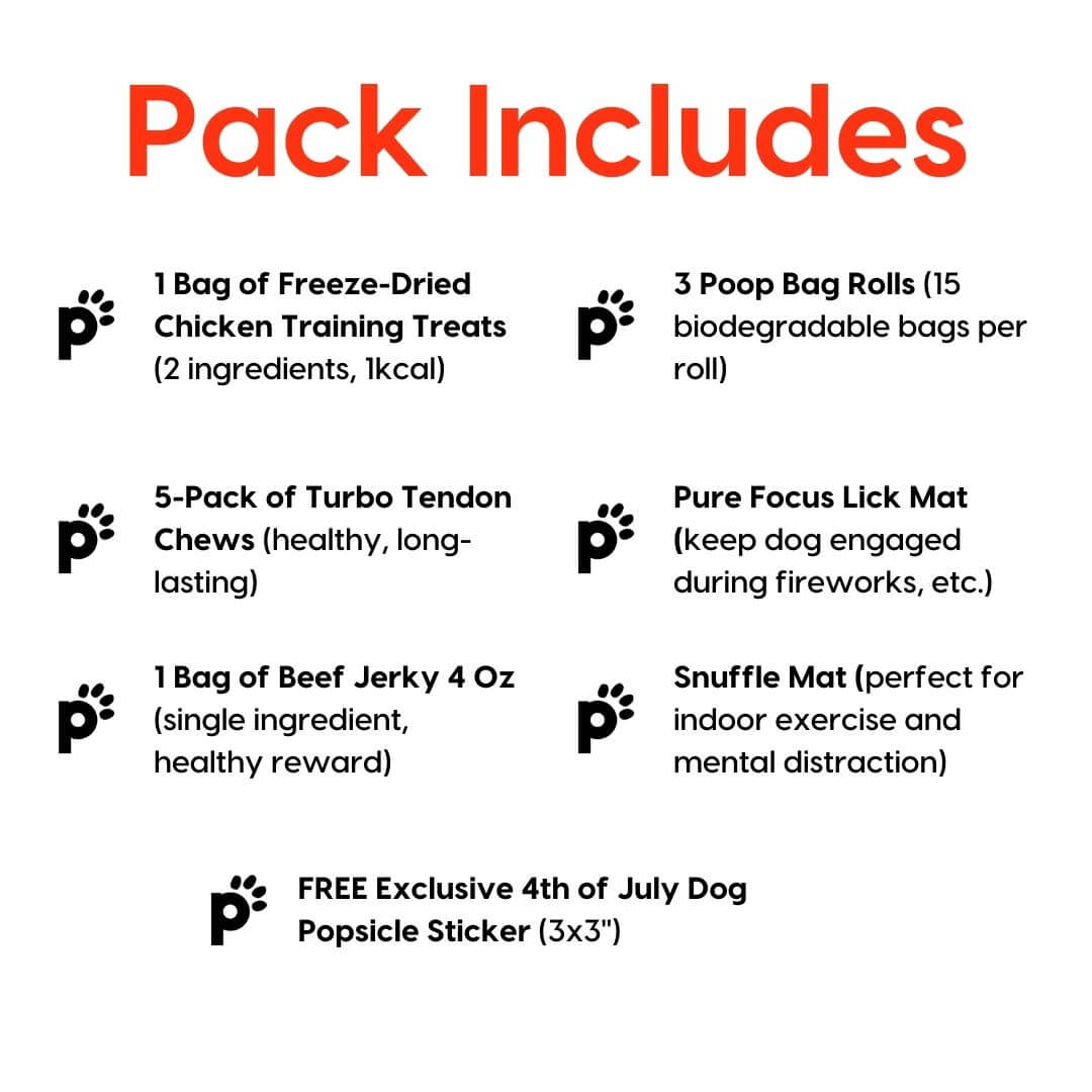 4th of july pack inclusions | Pupford