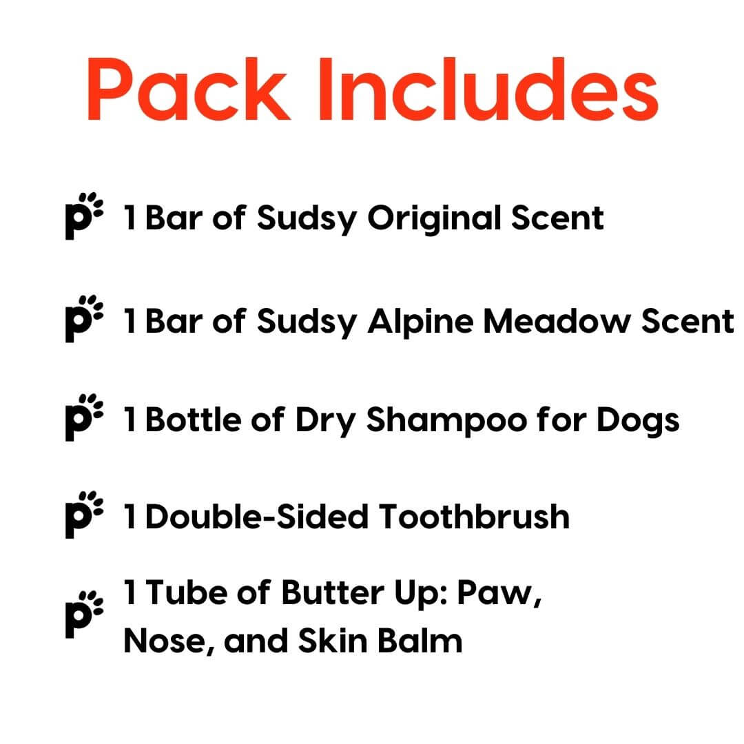 pampered pup pack inclusions | Pupford