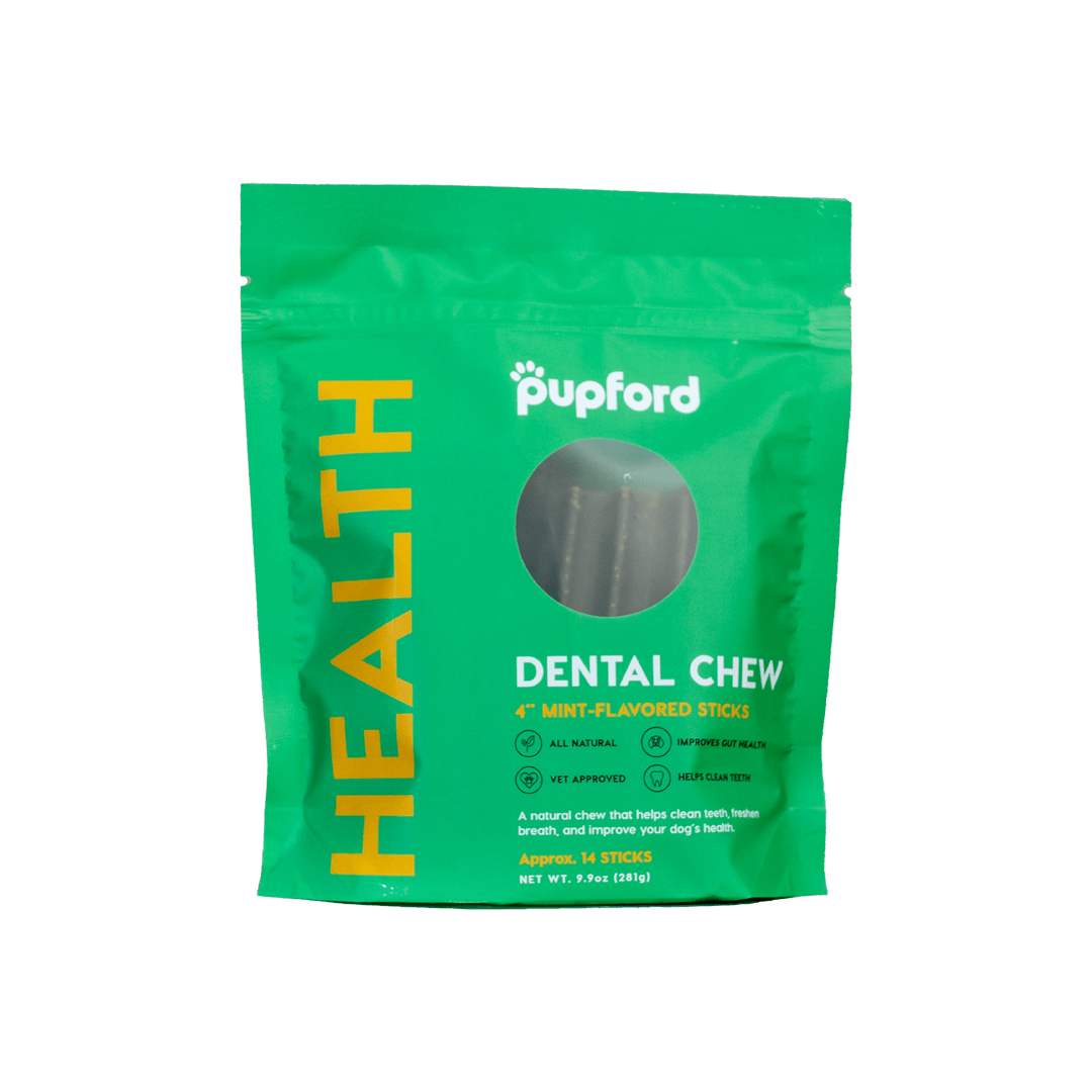 Dental-Chew-14-Count-Front-of-Bag-Web | Pupford