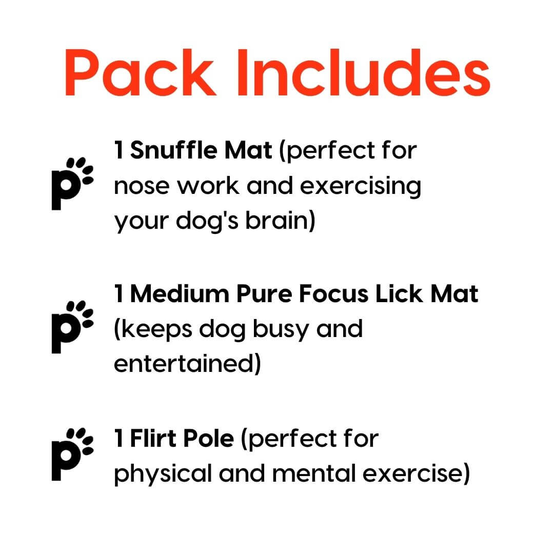 medium dog enrichment pack inclusions | Pupford