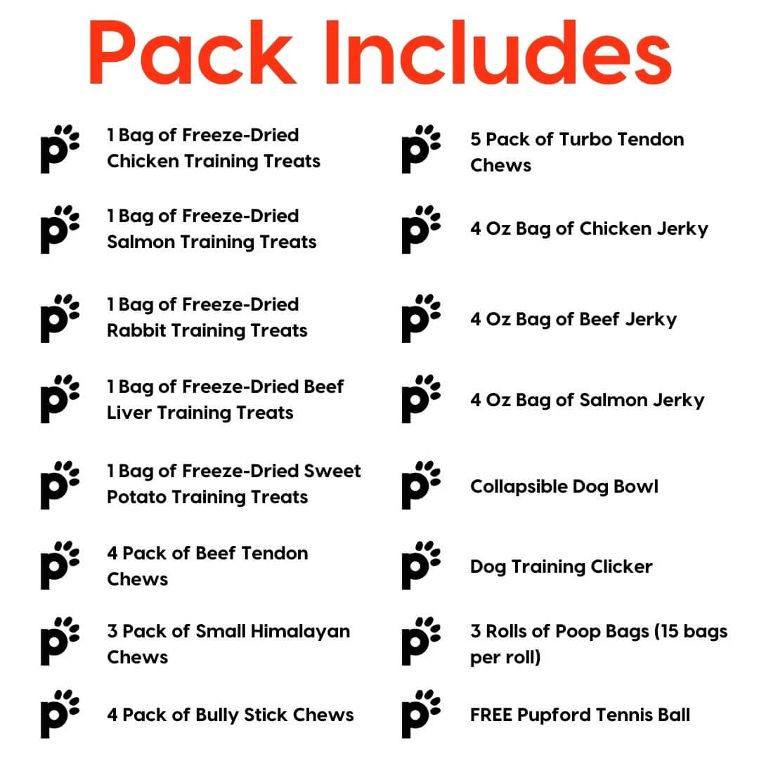puppy and small dog black friday mega pack inclusions | Pupford