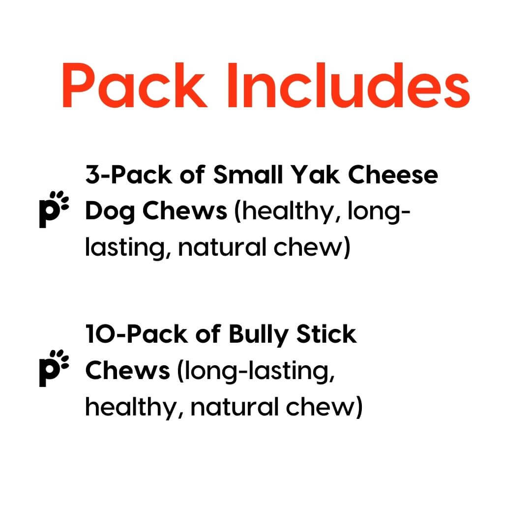 puppy and small dog chew tasty pack inclusions | Pupford