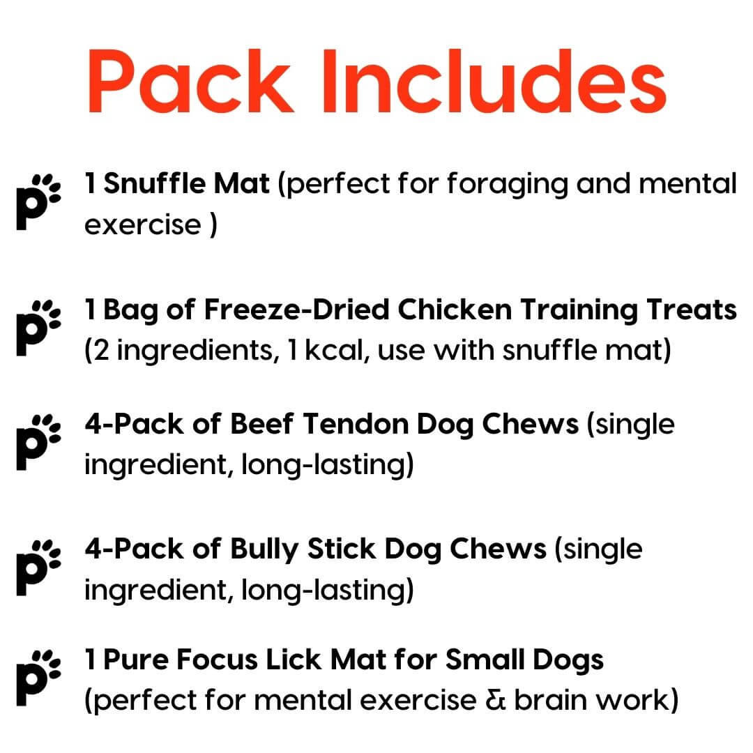 puppy and small dog alone time pack inclusions | Pupford