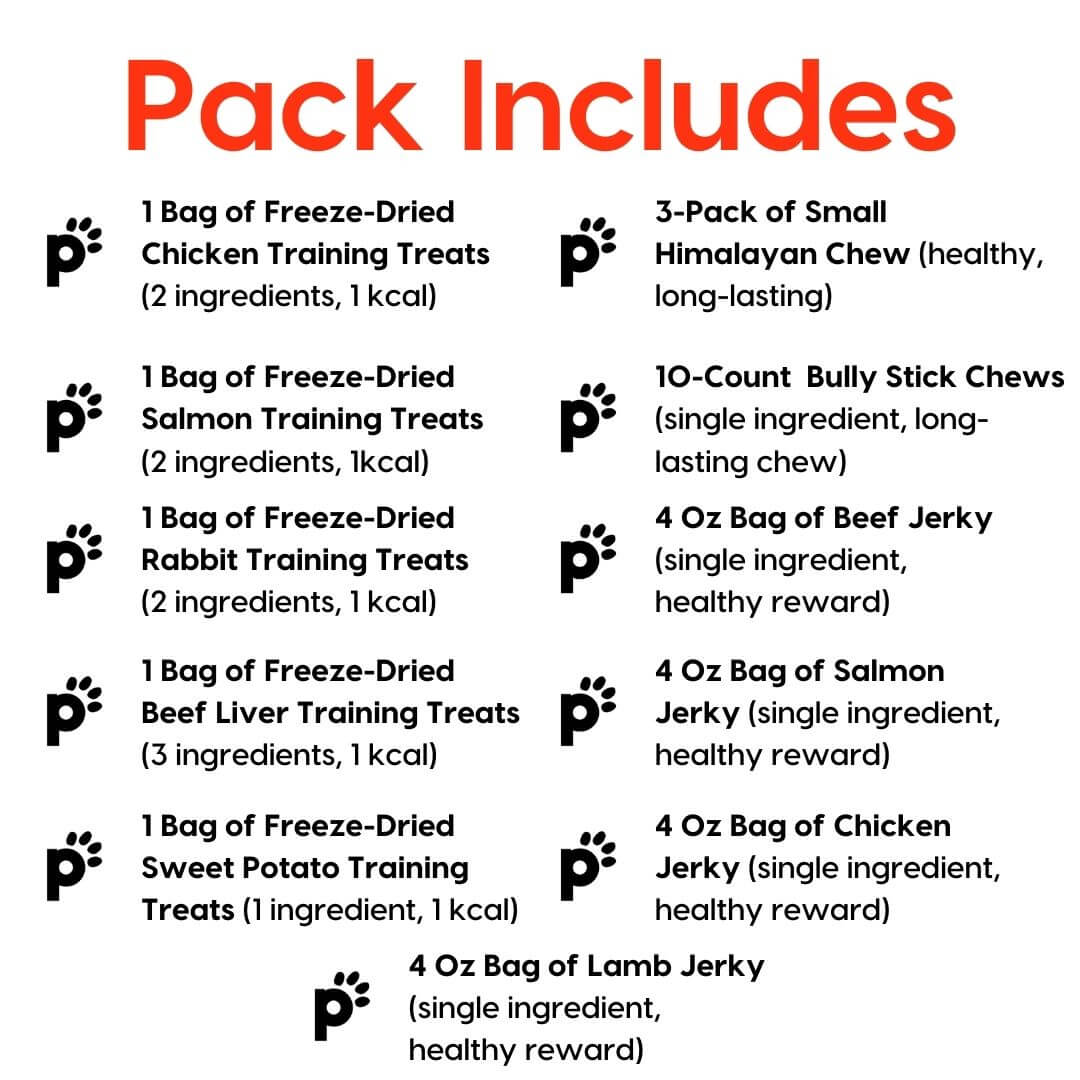 puppy and small dog woof pack inclusions | Pupford